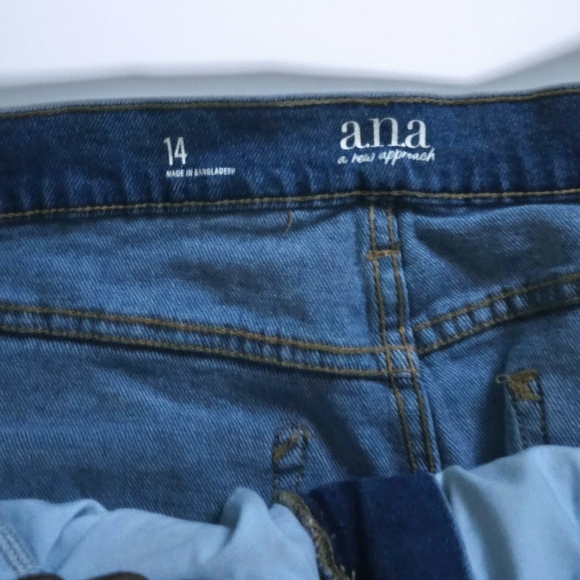 a.n.a Blue Frayed Hem Mini Skirt - Picture 2 of 2